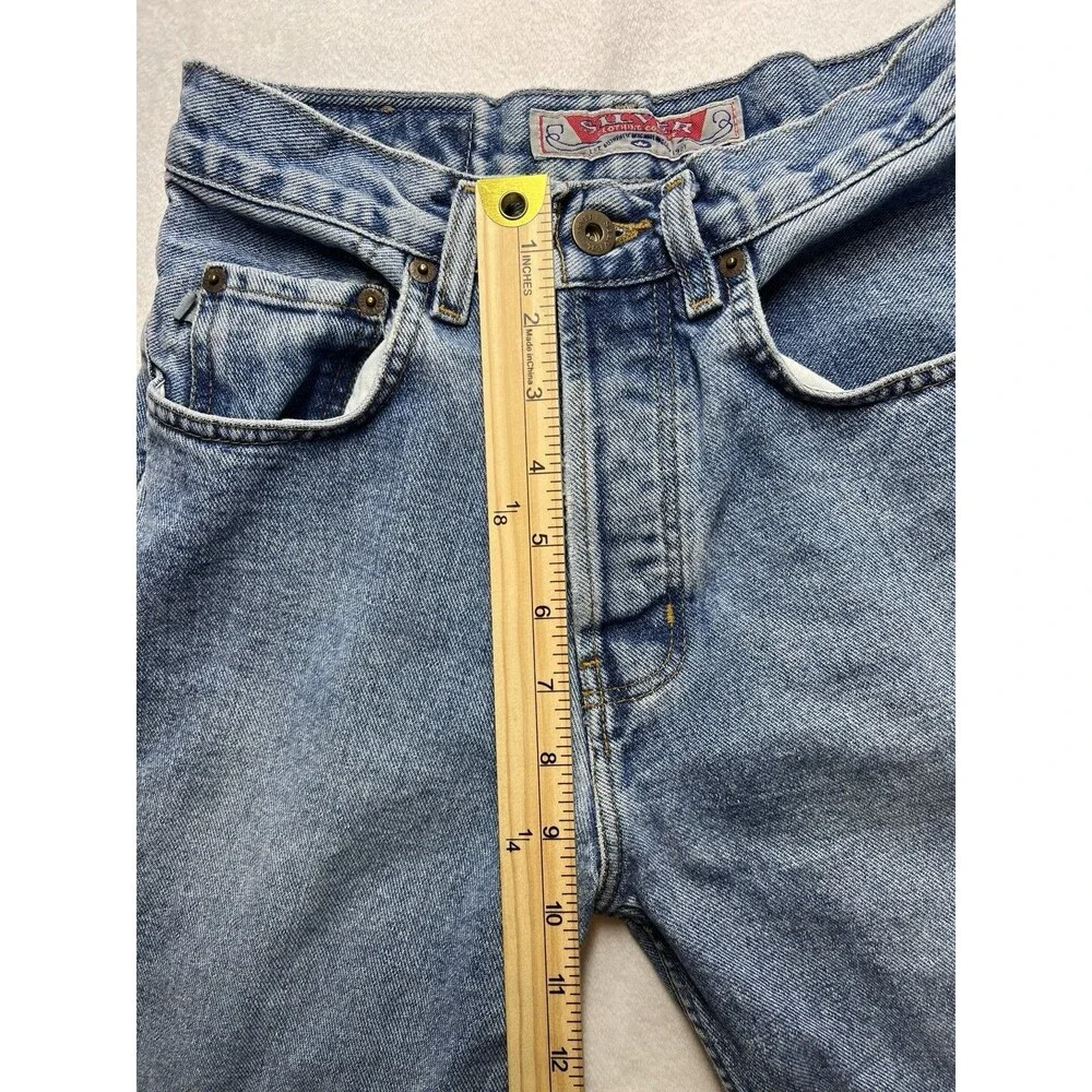 Vintage Silver Jeans Mens 27x32 Made In Canada Straight Leg Button Fly